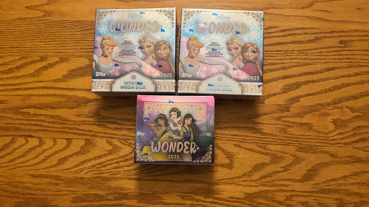Открытие выставки Disney Topps Wonder Hobby и Winter Mega Box 2025 (распаковка и обзор)