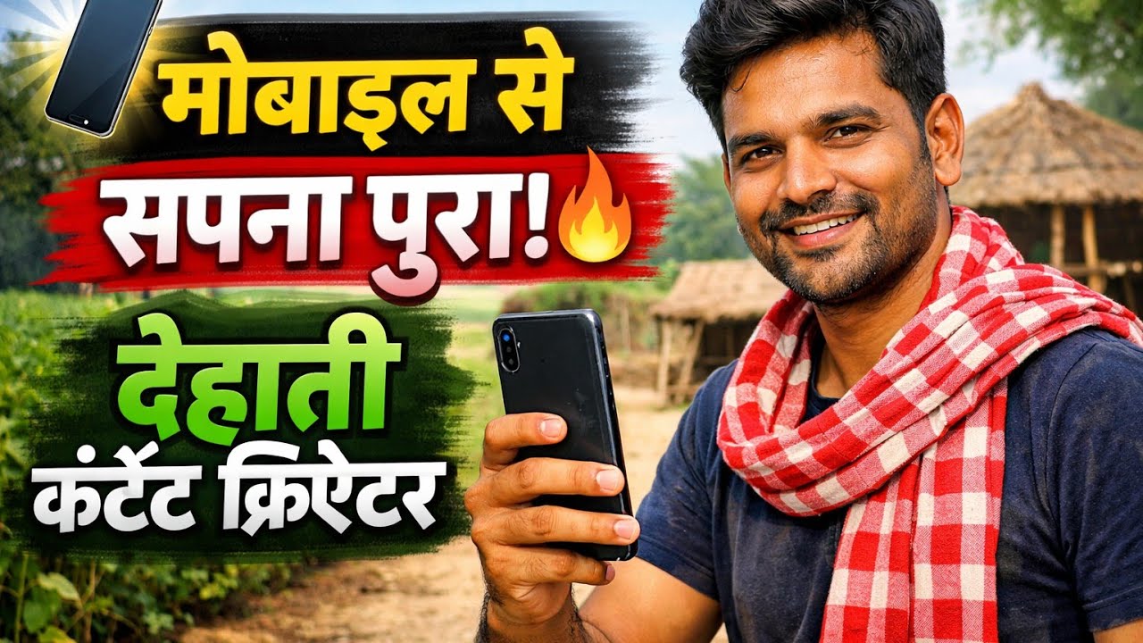 मोबाइल से सपना पूरा 🔥|| देहाती कंटेंट क्रिएटर  || kamlesh dehati 7 || Vlog V || Youtube || Viral ||