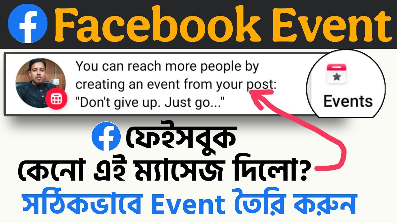 You can reach more people by creating an event from your post |  How to create Facebook Events
