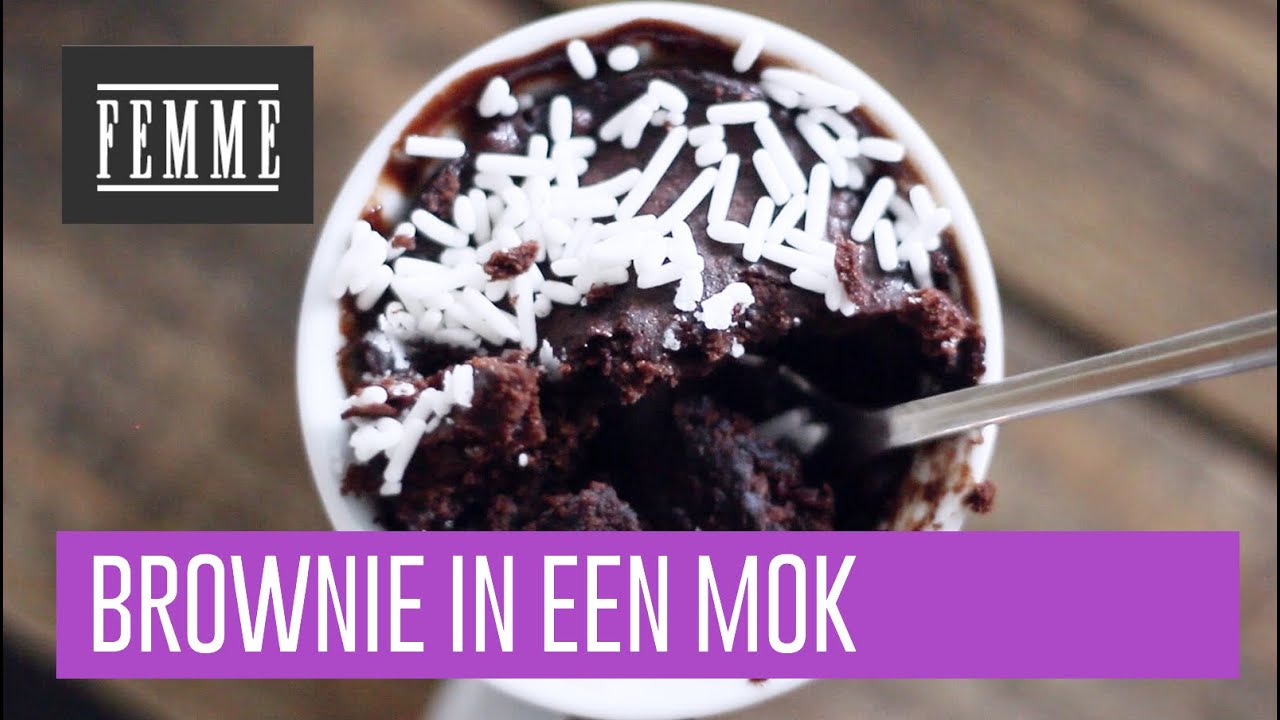 Recept: Brownie in een mok - FEMME