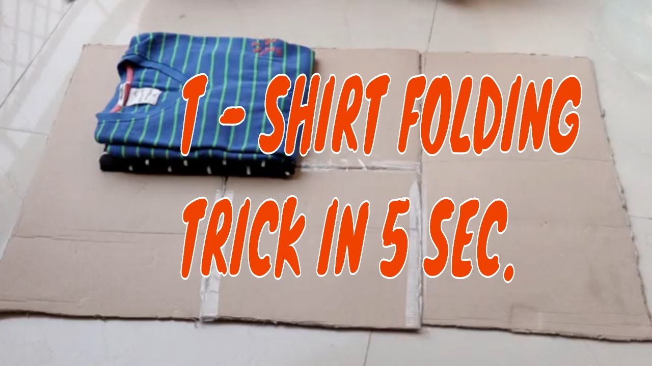 5 second t - shirt folding trick | shirt fold in 5 sec by useful tips &tricks for home.