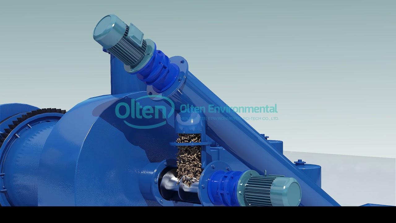 Continuous carbonization furnace 3D version complete video
