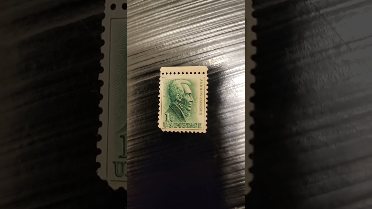 Andrew Jackson 1 cent Stamp. Will add year later.