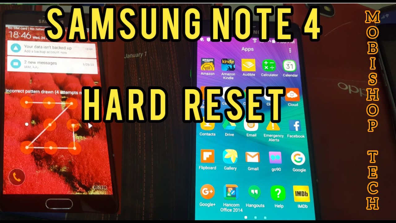 Samsung note 4 SM-N910F Hard reset