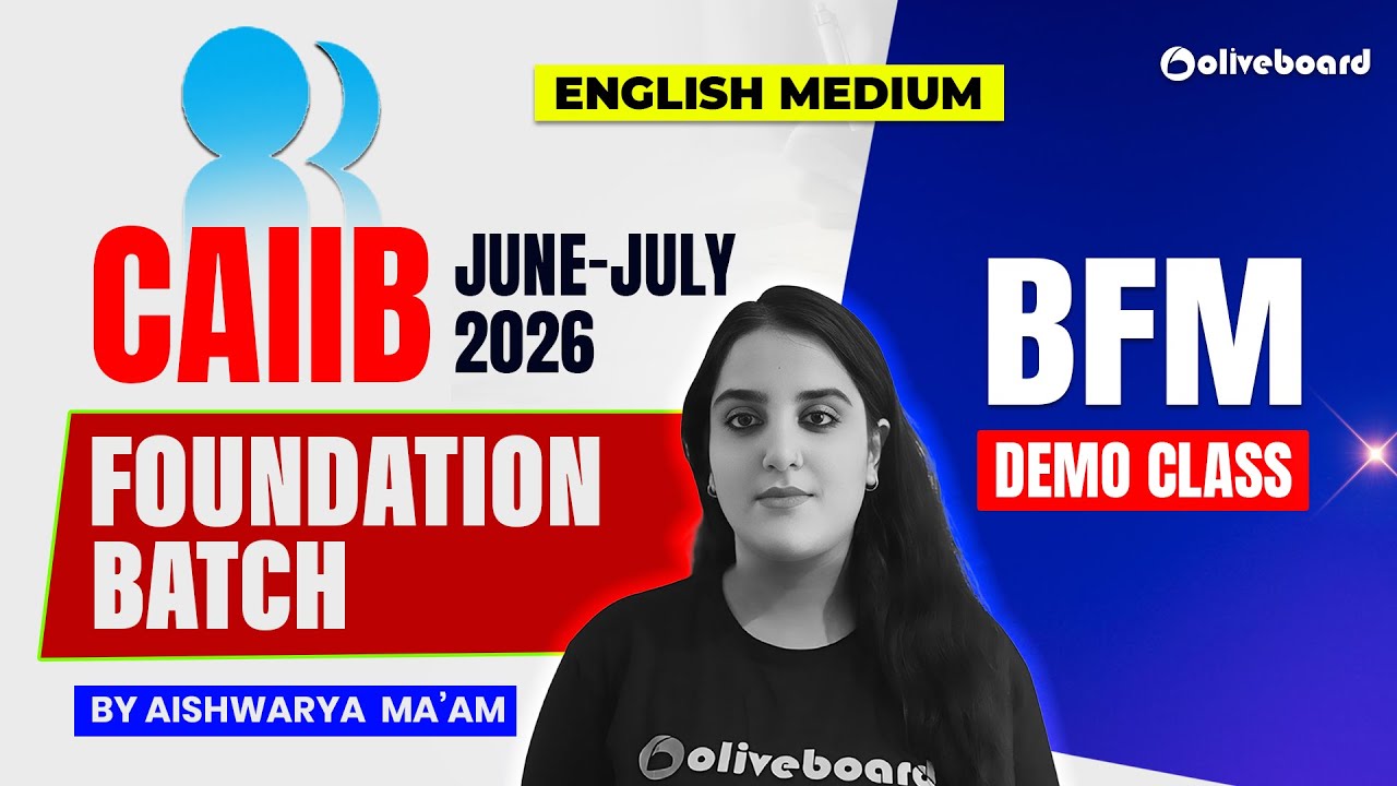 CAIIB June July BFM 2026 | Foundation Batch Demo Class | Start Your CAIIB Preparation Aishwarya Maam