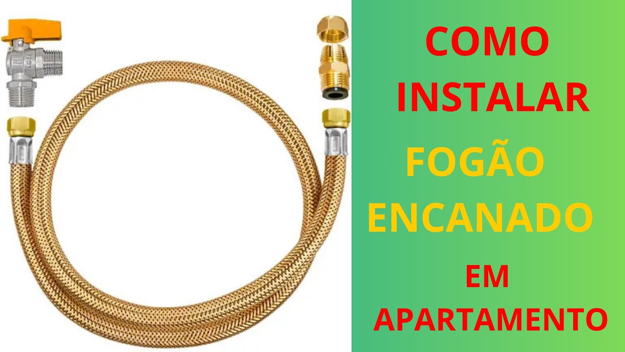 COMO INSTALAR GÁS ENCANADO NO FOGÃO EM APARTAMENTO (ECONOMIZE ) PASSO A PASSO