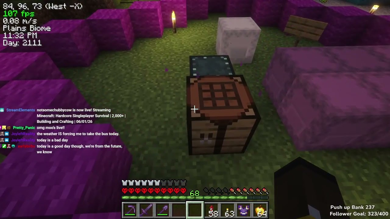 Hardcore Singleplayer Survival |  2,000+ | Building and Crafting | 06/01/26