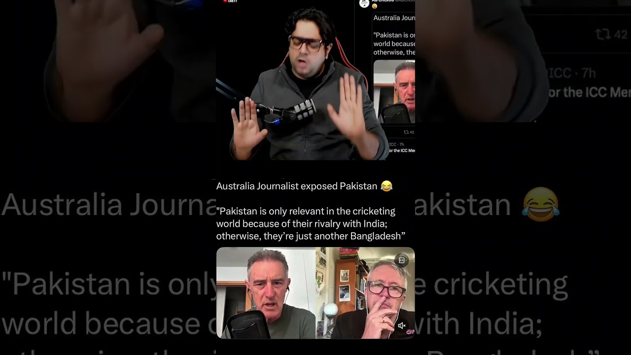 Aus journalist for pak team 😁🤣 