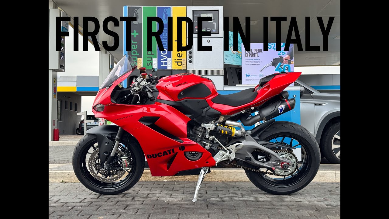 ПЕРВАЯ ПОЕЗДКА ПО ИТАЛИИ на моем Panigale V2 2025 года!