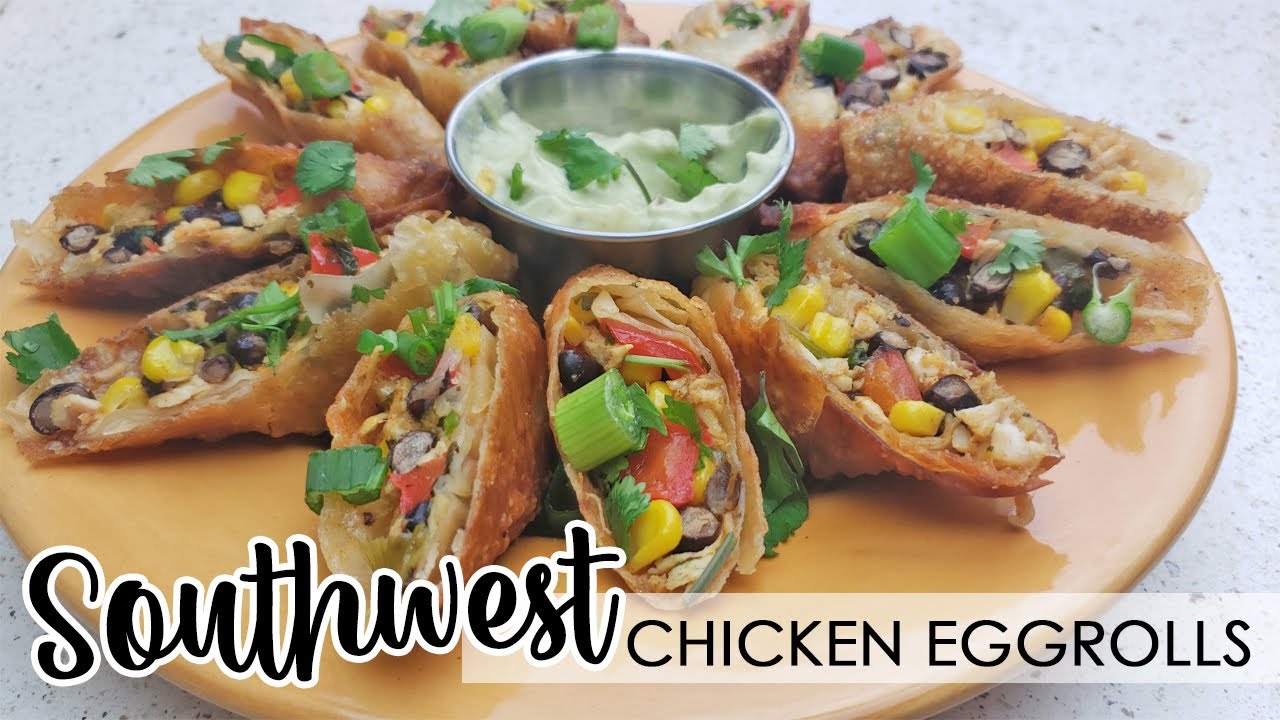 Southwest Chicken Eggrolls Recipe - QUICK and EASY Recipes - Simple Appetizers