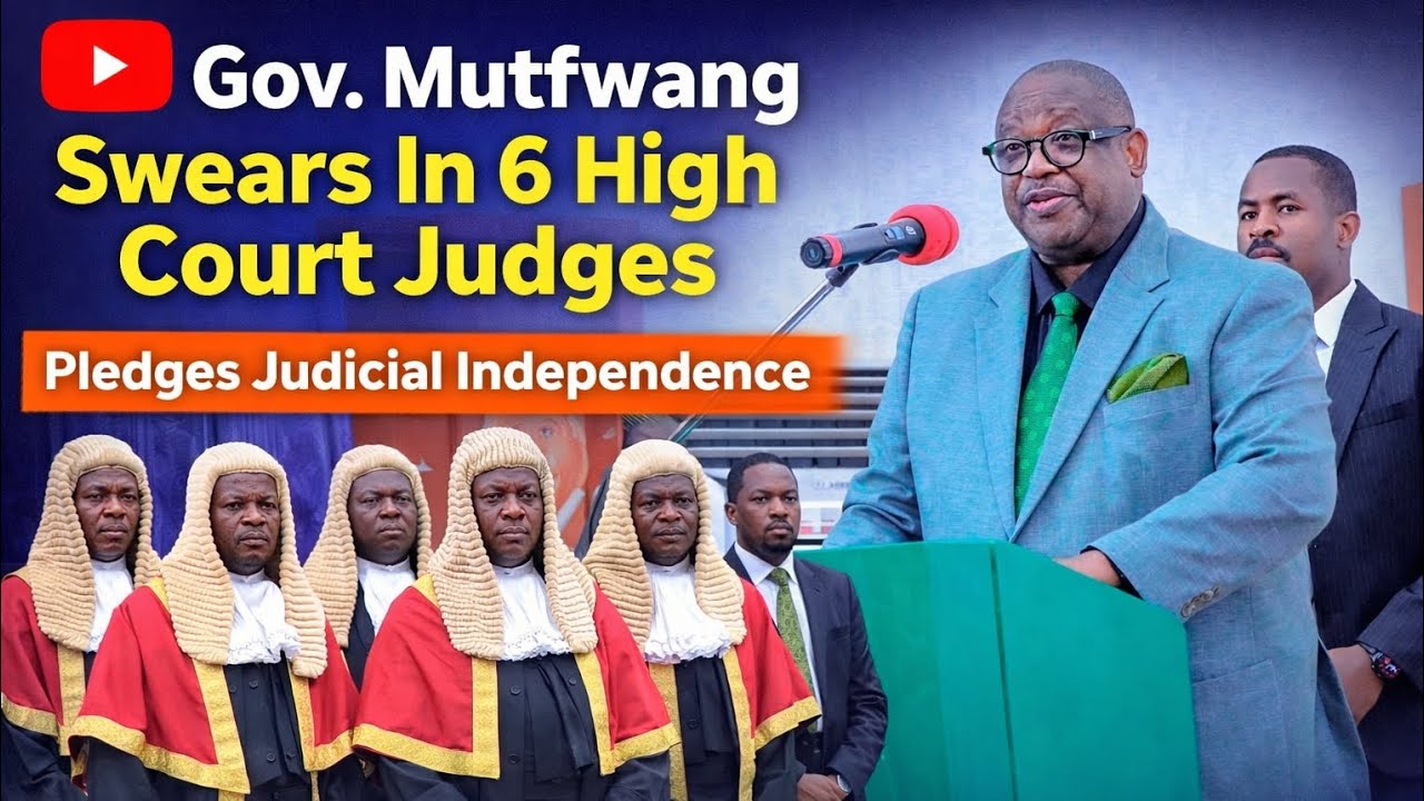Gov. Mutfwang Swears In 6 High Court Judges; Pledges Judicial Independence.