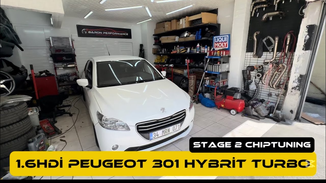 1.6HDİ PEUGEOT 301 HYBRİT TURBO + STAGE 2 YAZILIM 92HP TO 150HP