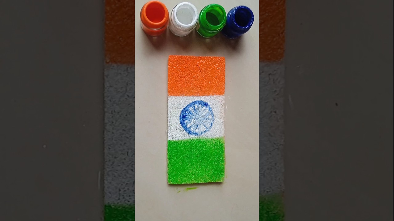 independence Day 🇨🇮 short flag painting video 