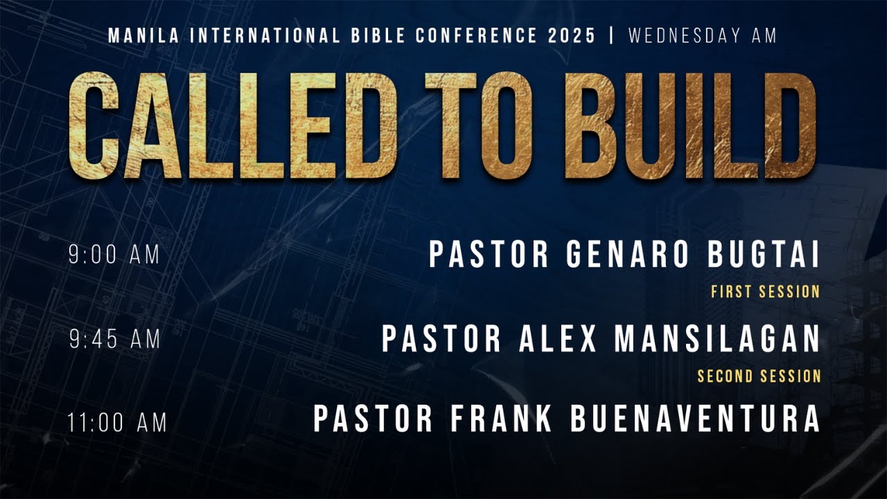 Wednesday Morning Seminar | Manila International Bible Conference | November 5, 2025