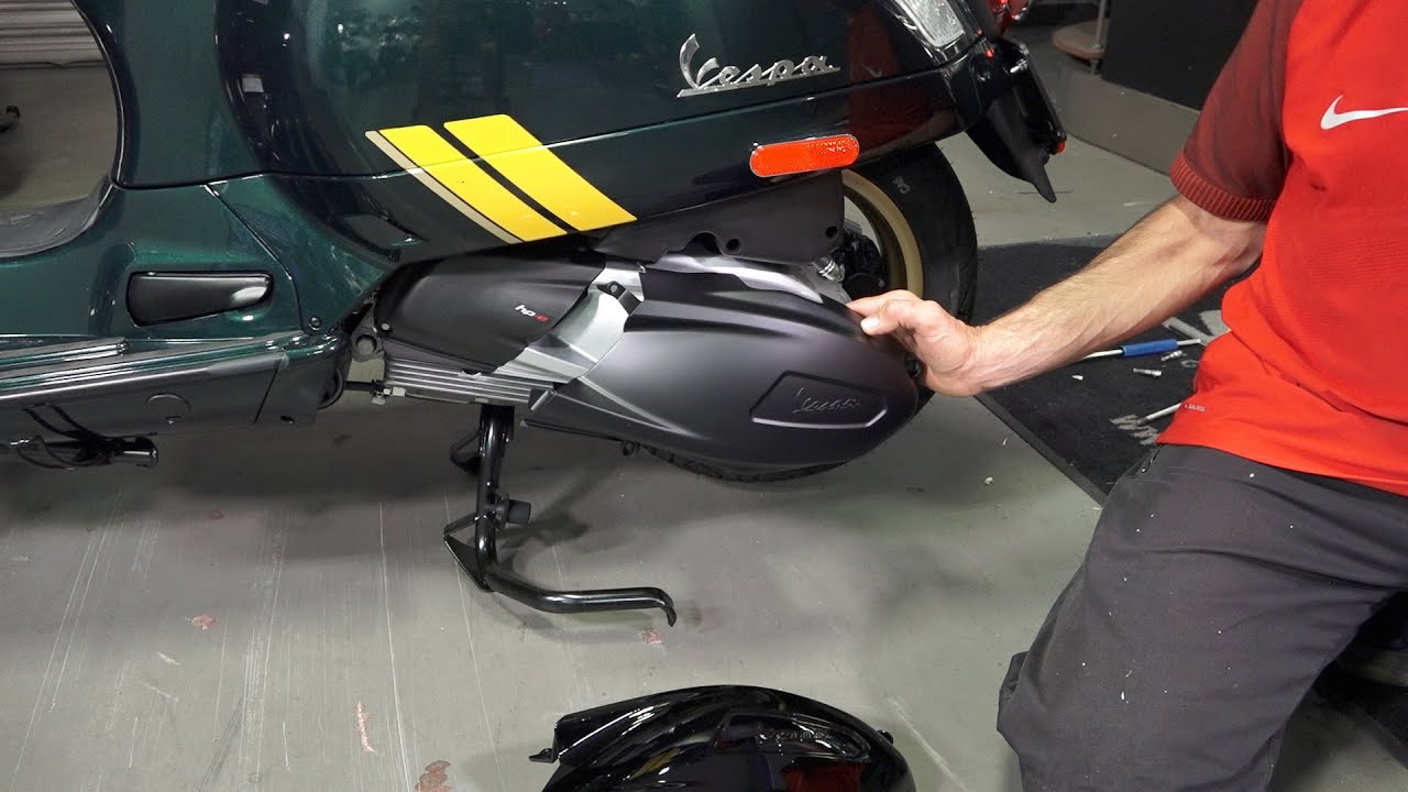 New Custom Black Out Belt Covers for 2020-2021 Vespa GTS 300 HPE