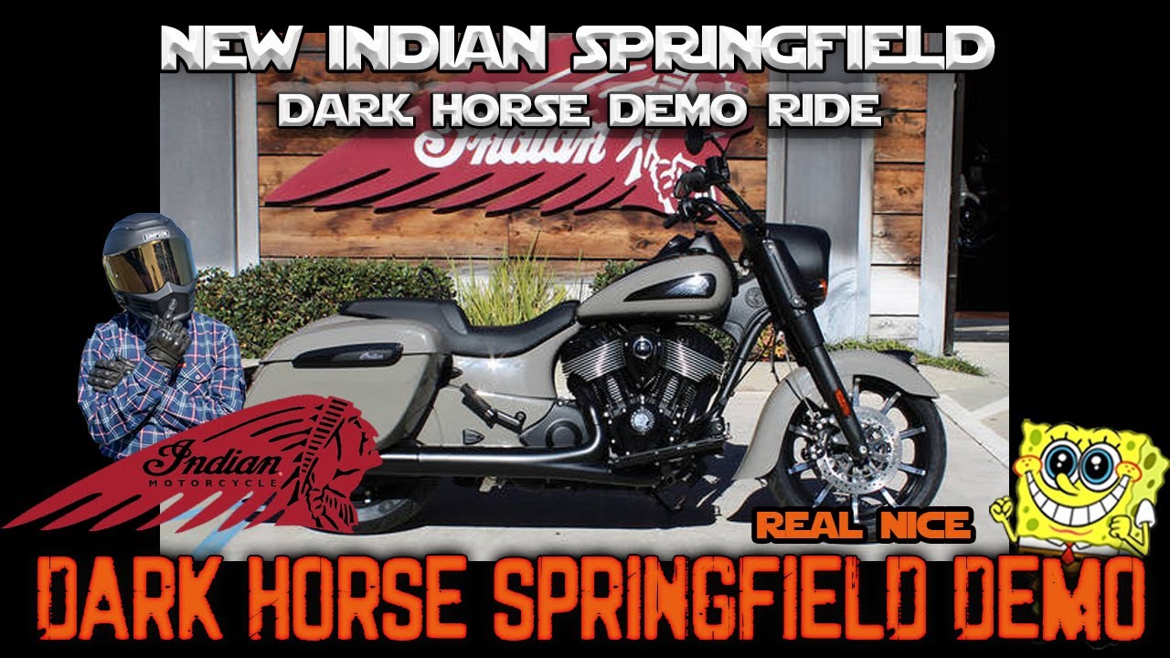 New Indian Springfield Dark Horse Demo Ride