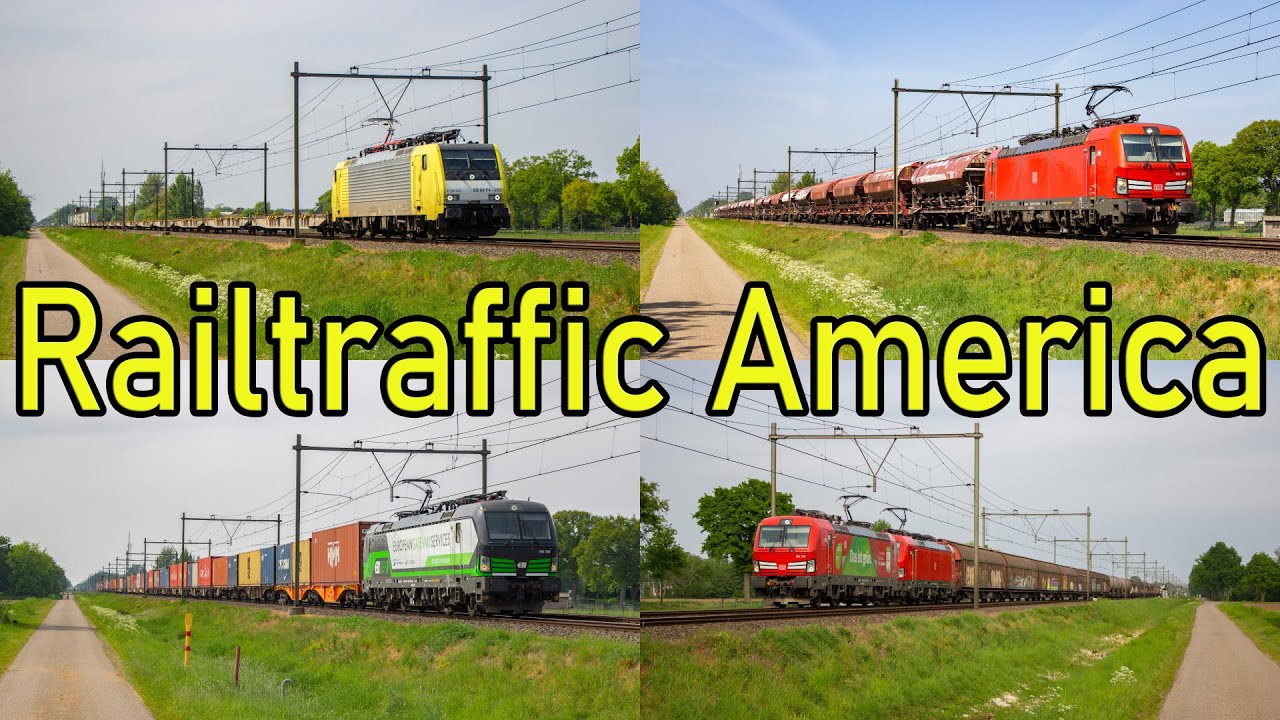 Railtraffic in America! Last time Netherlands for a while! [4K]