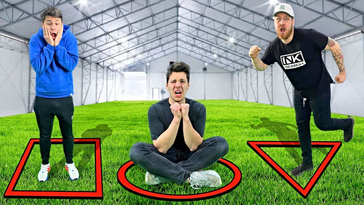 KTO OSTATNI WYJDZIE Z KOŁO VS KWADRAT VS TR&Oacute;JKĄT WYGRYWA GEOMETRYCZNY CHALLENGE!