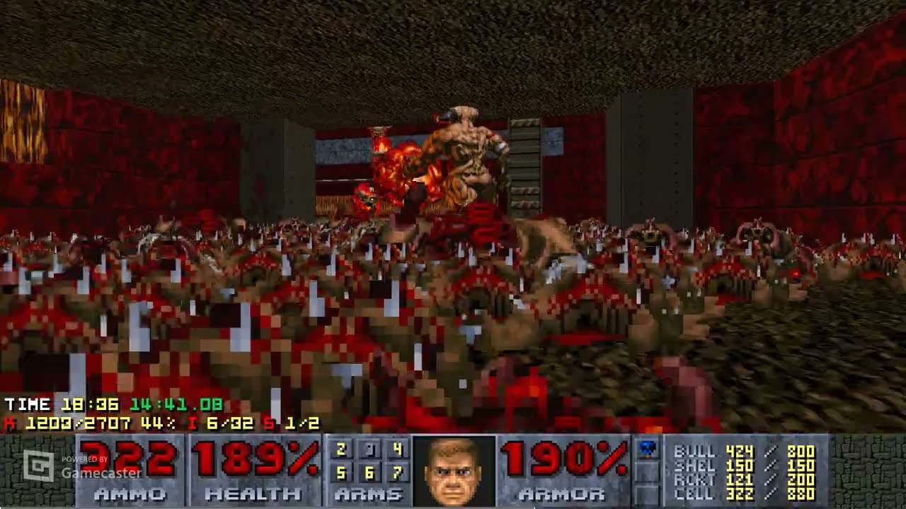 DOOM II - NoSp2 - MAP 20-21 (Chambers of Ruin) UV-Max in 31:23