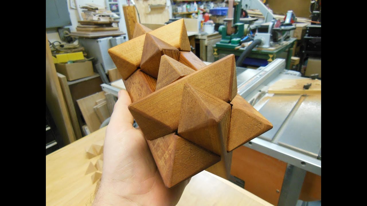 Making my double star burr puzzle: Pt. 1 of 2: Woodworking Project