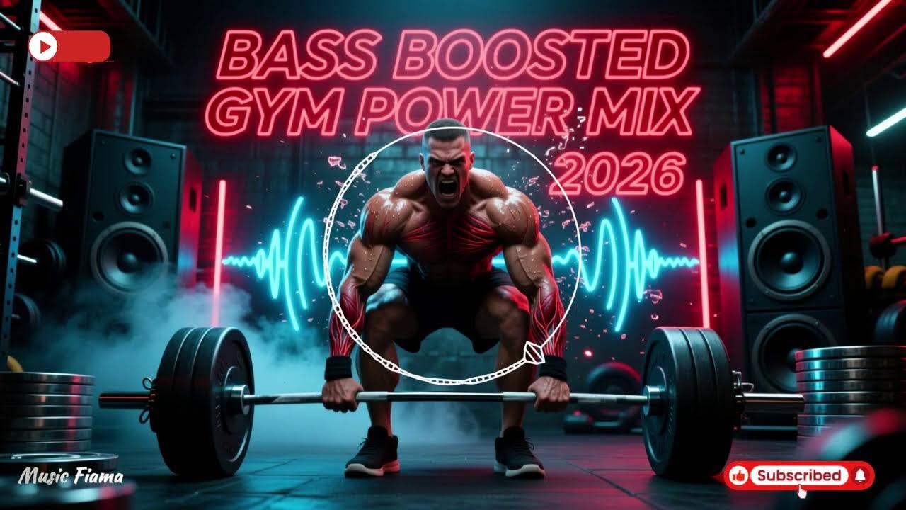 FITNESS WORKOUT MUSIC 💪 Bass Boosted Gym Power Mix 2026 | Nonstop Hardstyle & EDM for Max Lifts