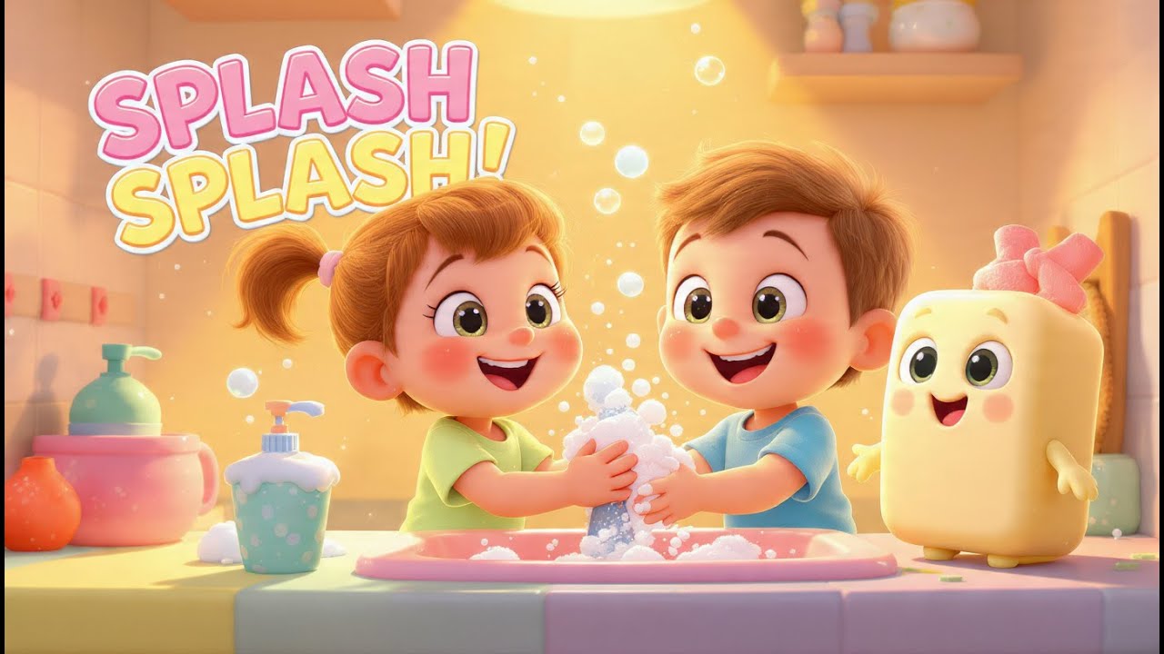 ¡Lávate las Manos – SPLASH SPLASH! 🧼🫧💦 | Canción Infantil Divertida