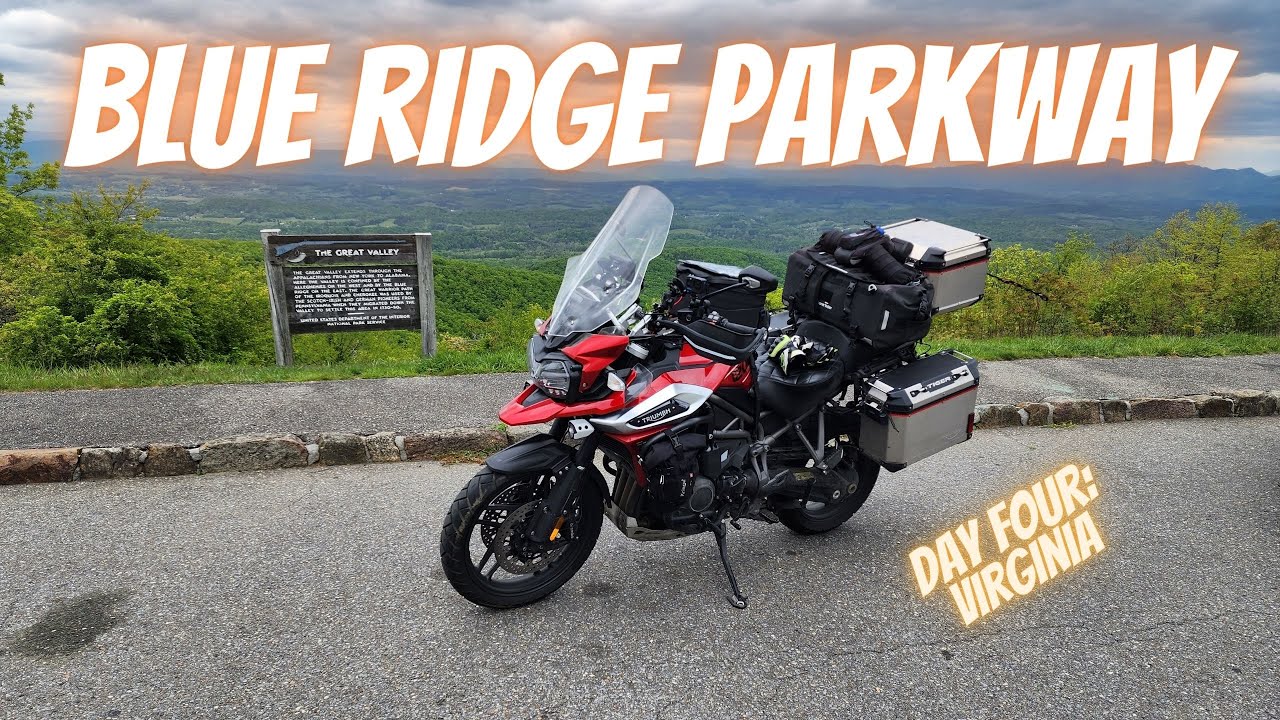🏍️ The Best Motorcycle Camping on the Blue Ridge Parkway! (TDT EP4) ⛺🌄