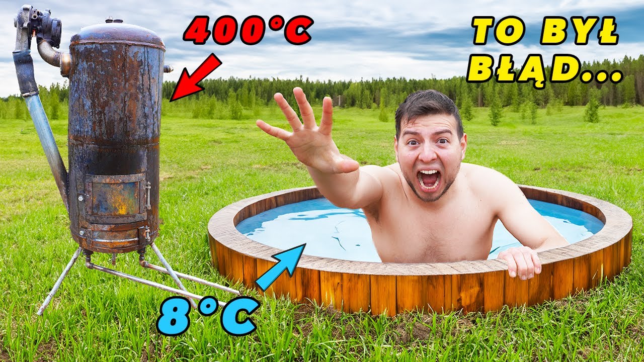Budujemy SEKRETNĄ BALIĘ ogrzewaną TURBO-KOTŁEM!