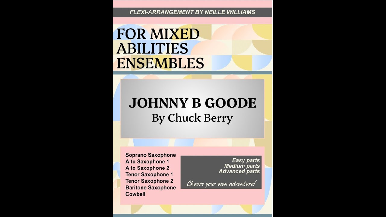 Johnny B Goode - for saxophone ensemble