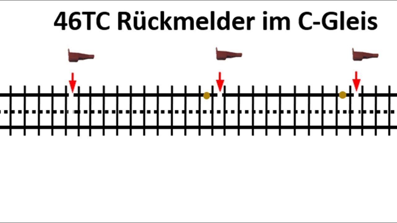 46TC Rückmelder im C Gleis
