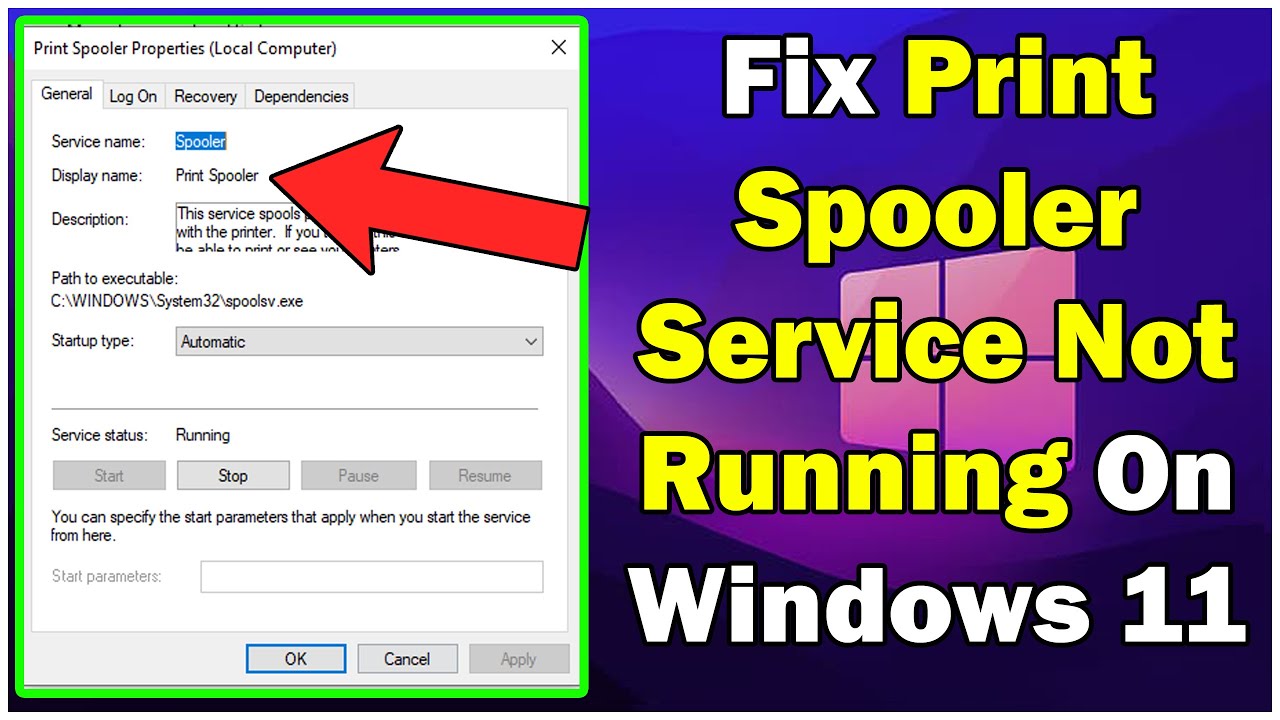 how to Fix Print Spooler Service Not Running On Windows 11