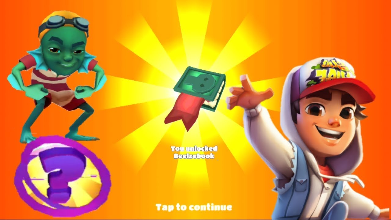 SUBWAY SURFERS CAMBRIDGE : UNLOCKING BEELZEBOOK # (ANDROID,D2)