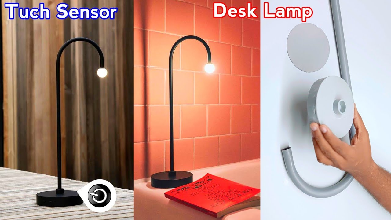Portable Desk Lamp With Tuch Sensor / How To Make Tuch sensor On-Off Light / By cutatoz