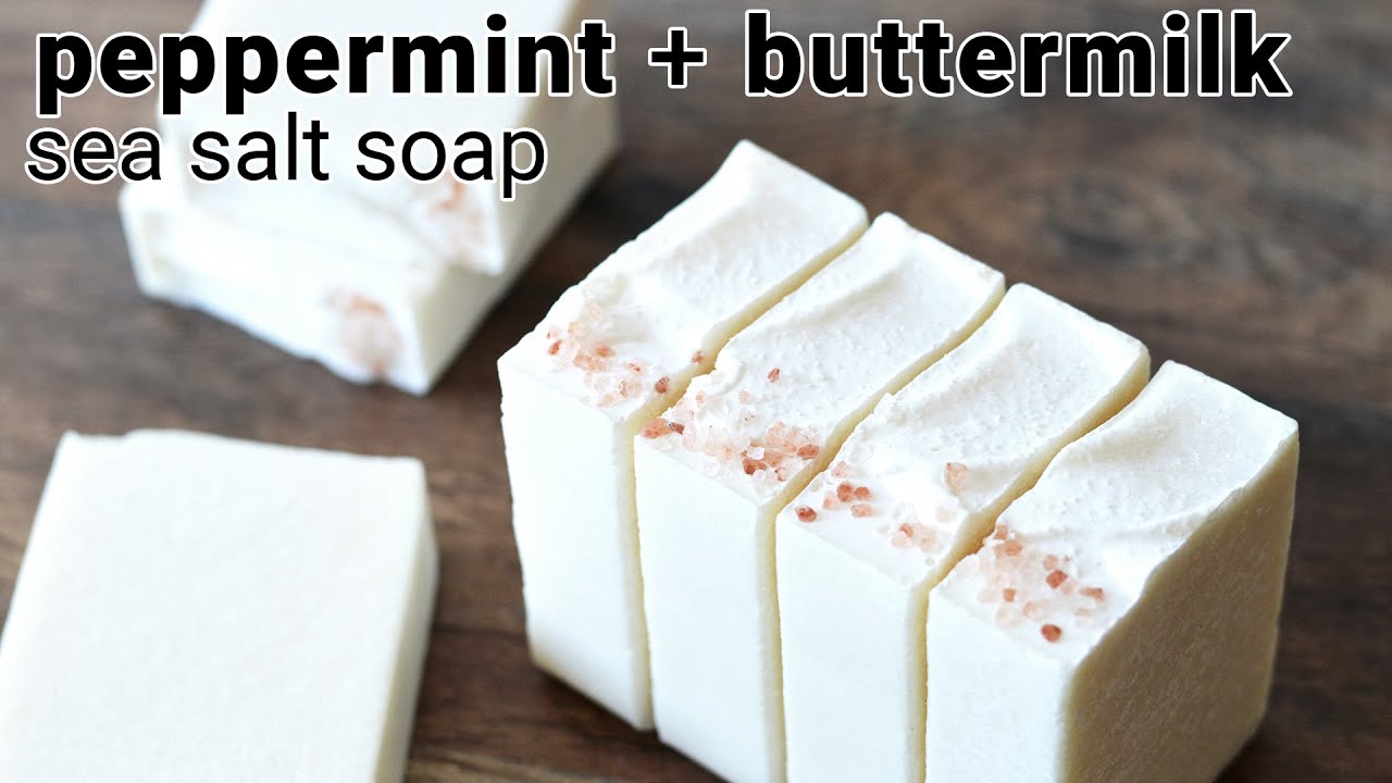 Making Sea Salt Soap | Peppermint + Buttermilk | MO River Soap