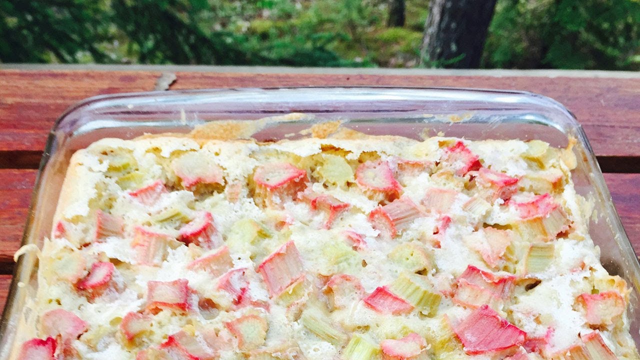 Rhubarb Custard Bars