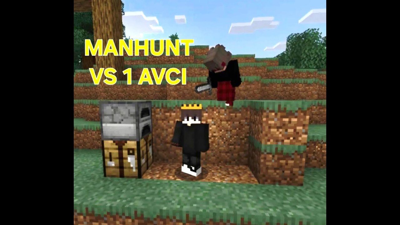 MİNECRAFT: MANHUNT VS 1 AVCI  PART 1 @Ynsnfcqn #minecraftmanhunt #keşfet #minecraft #pvp