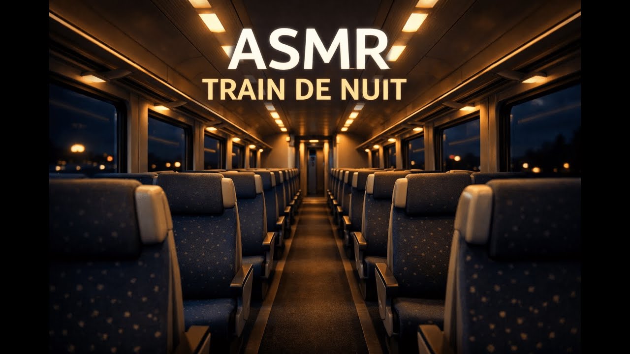 ASMR – Nuit calme dans un train belge 🚆✨