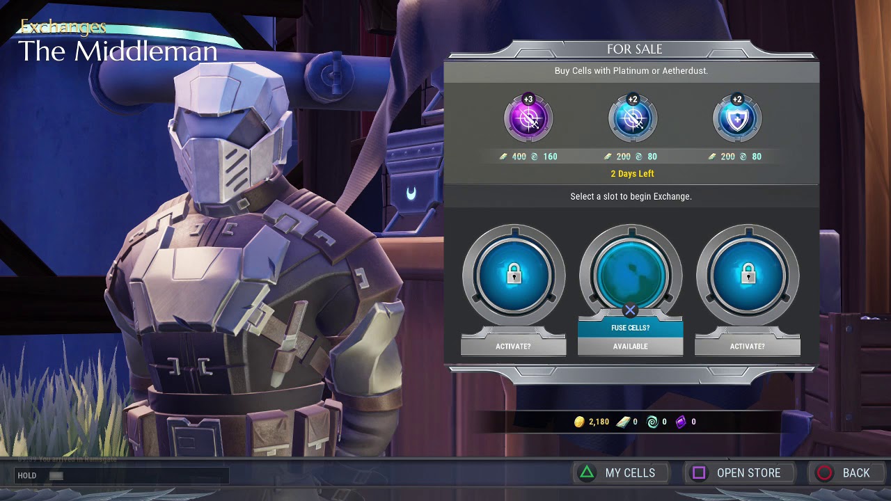 Dauntless Get Fused Cell from Middleman
