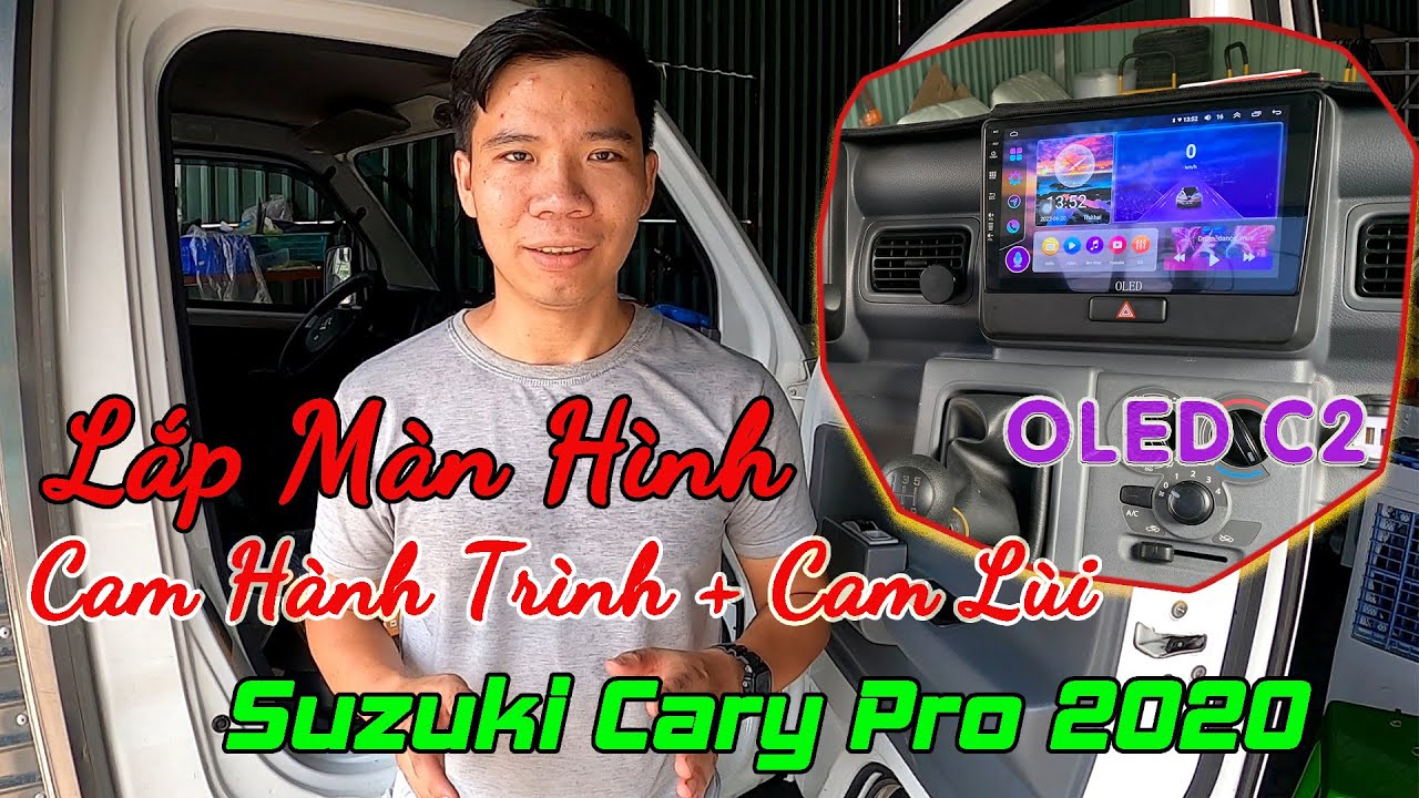 Hướng Dẫn Lắp Màn Hình Android  9inch + Cam Hành Trình+ Cam Lùi Cho Suzuki Carry Pro 2022 || HHĐ