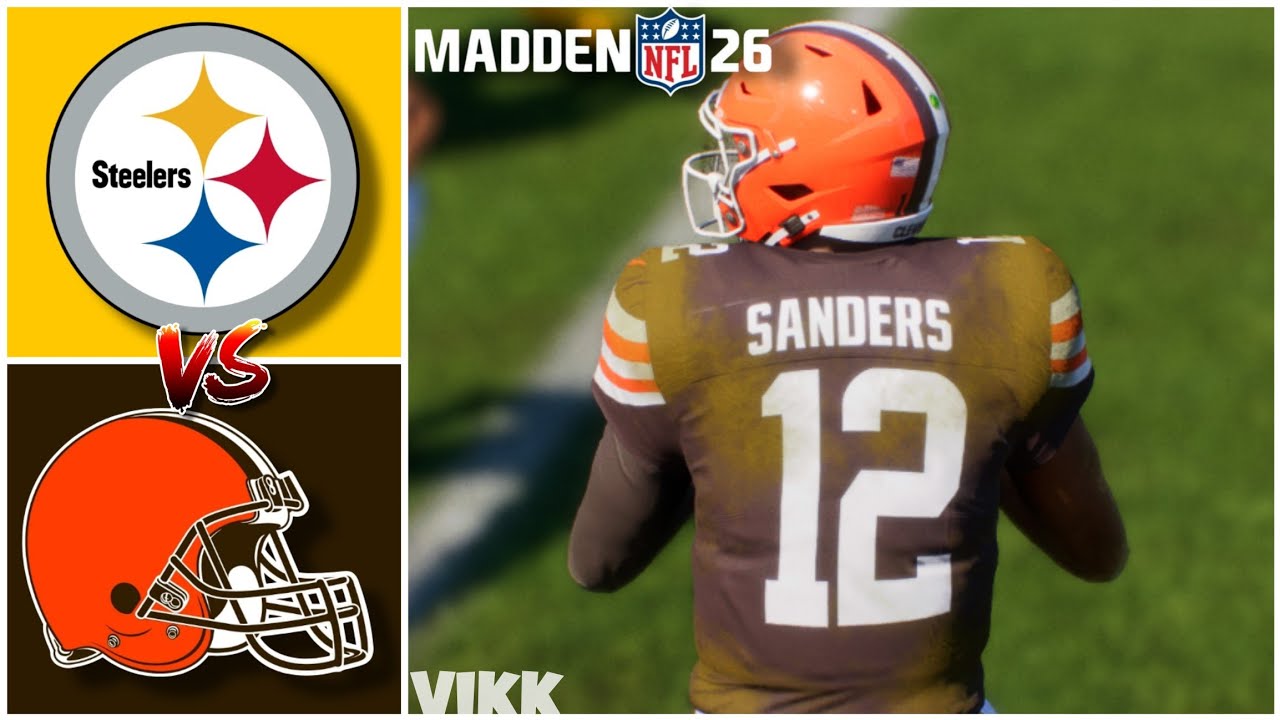 Steelers vs Browns Week 17 Simulations (Madden 26 Gameplay)