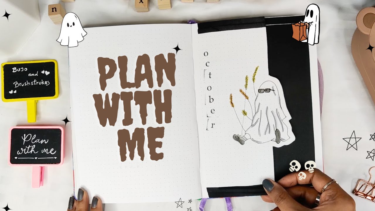 Spooky Bullet Journal Setup | Plan With Me | Beginner Friendly