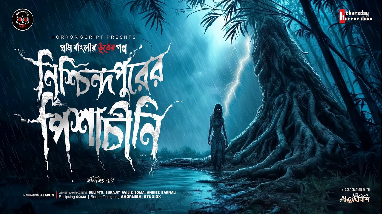 #thrusdayhorrordose । নিশ্চিন্দপুরের পিশাচীনি ।গ্রাম বাংলার ভূতের গল্প । Bengali Audio Story