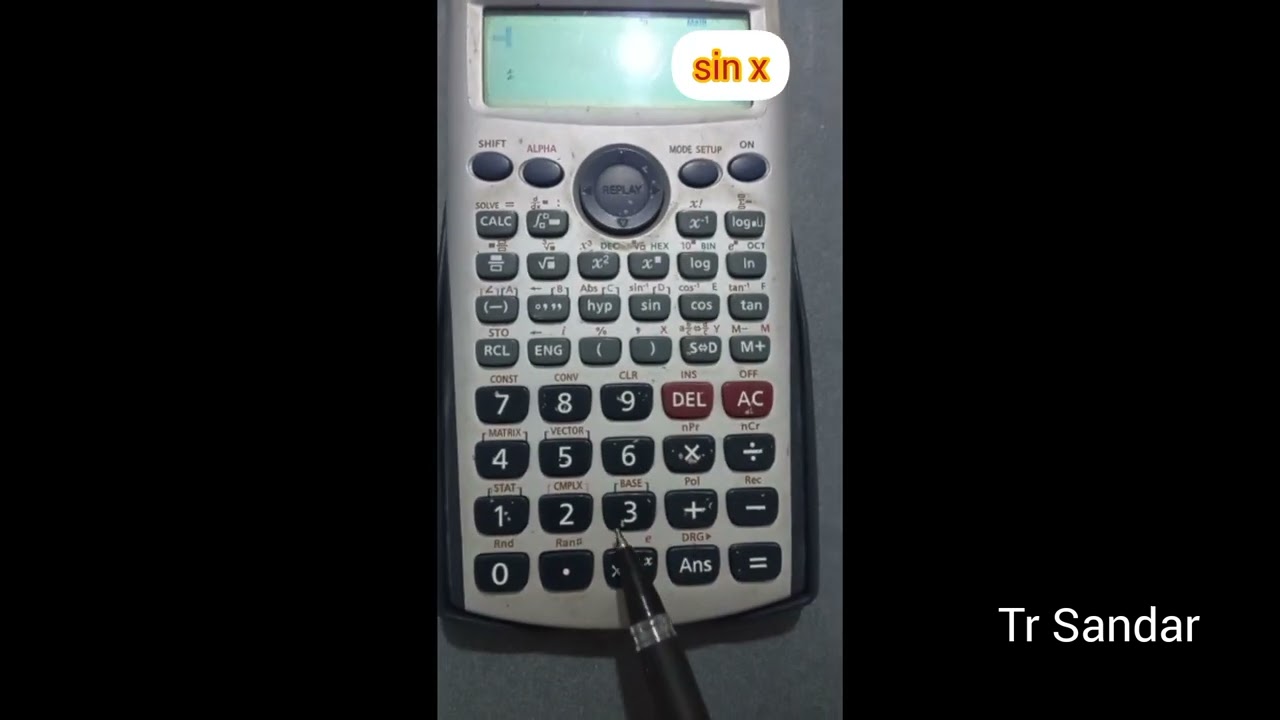 #grade12 Mathematics  for ch(7) 7.1How to calculate (sin x) with a calculator? by Tr Sandar