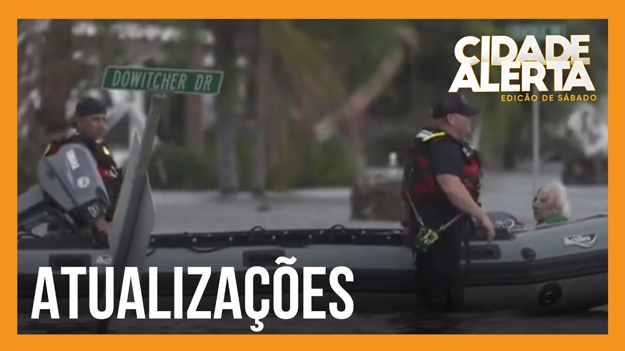 Vítimas são resgatadas após a passagem do Furação Ian