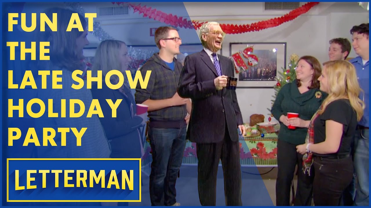Fun At The Late Show Christmas Party | David Letterman