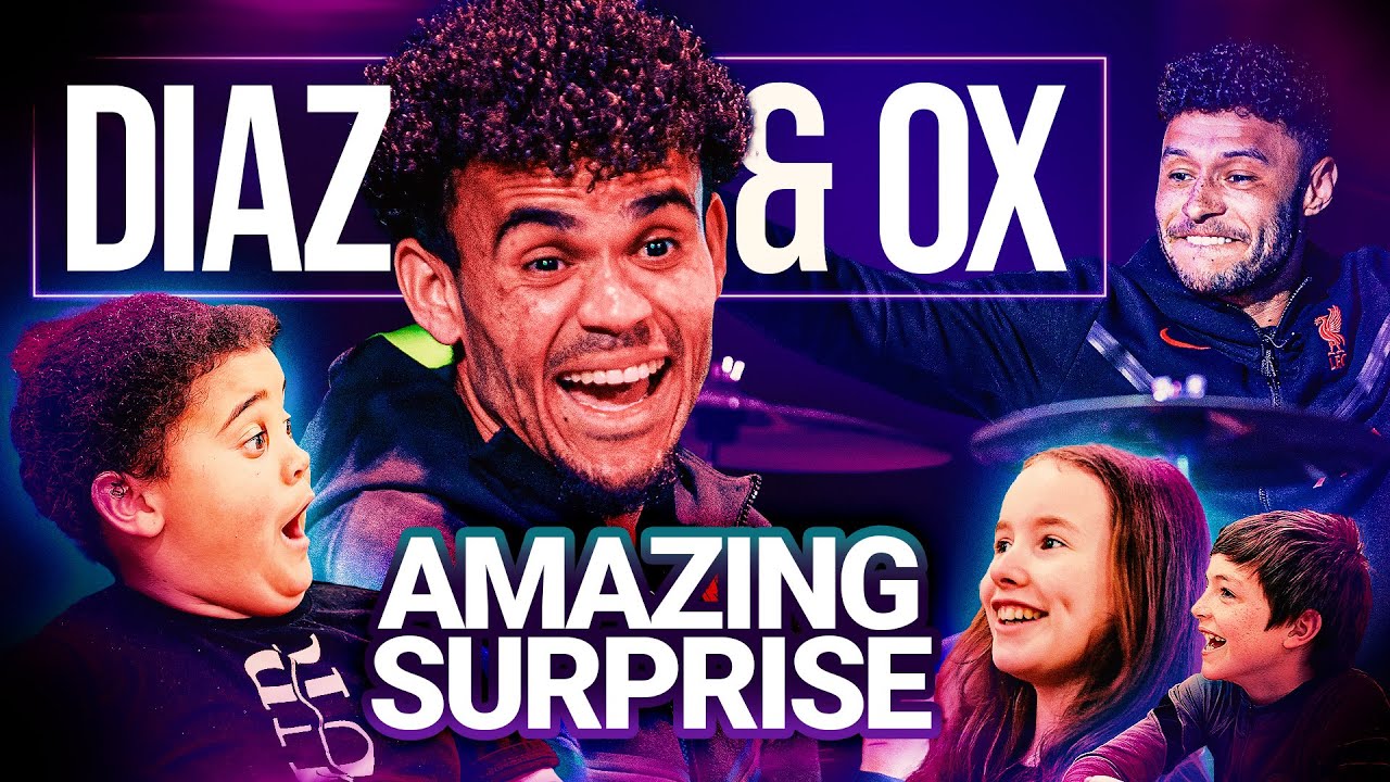 LUIS DIAZ & OXLADE-CHAMBERLAIN surprise Gospel Choir at Liverpool Lighthouse