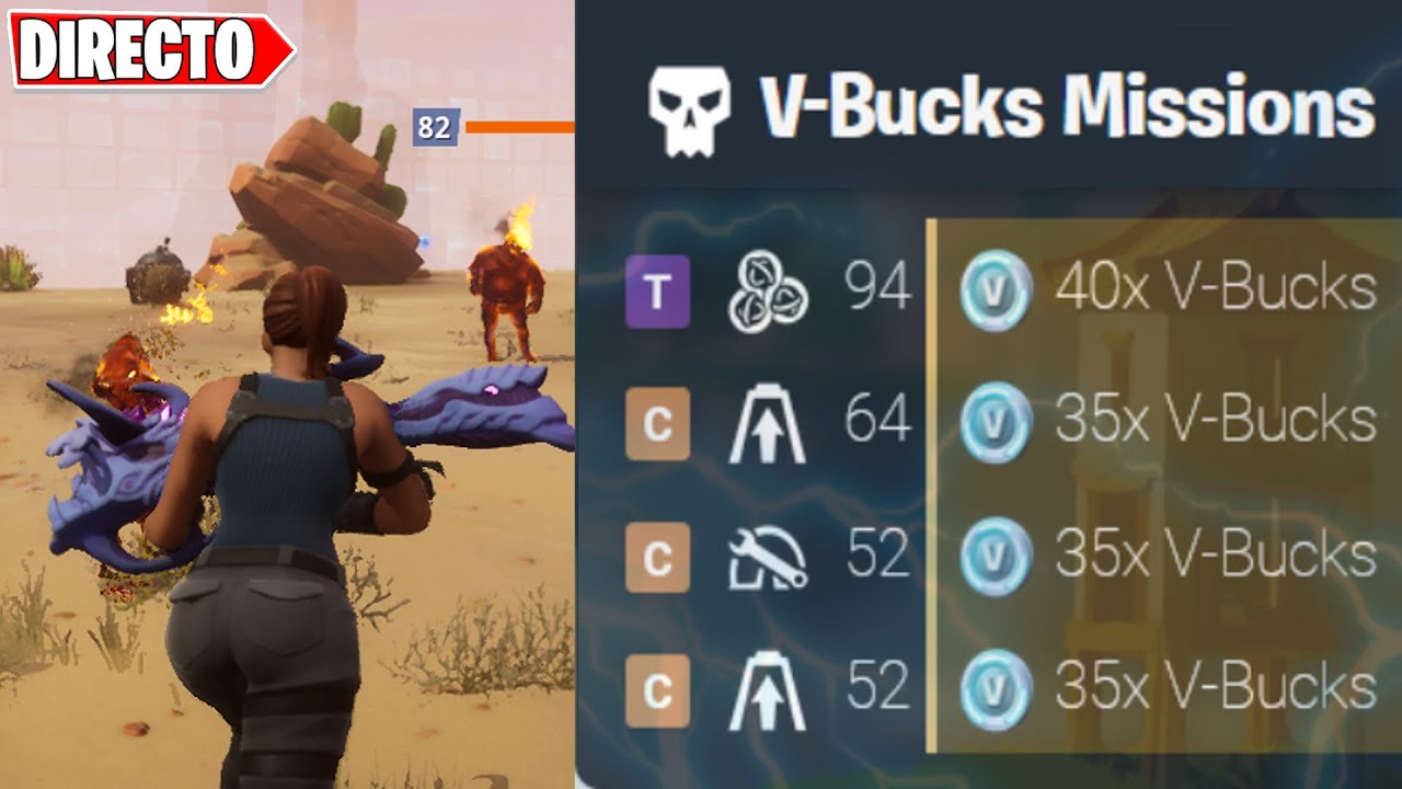 Alertas de PAVOS o BILLETES en directo Salvar el mundo Fortnite