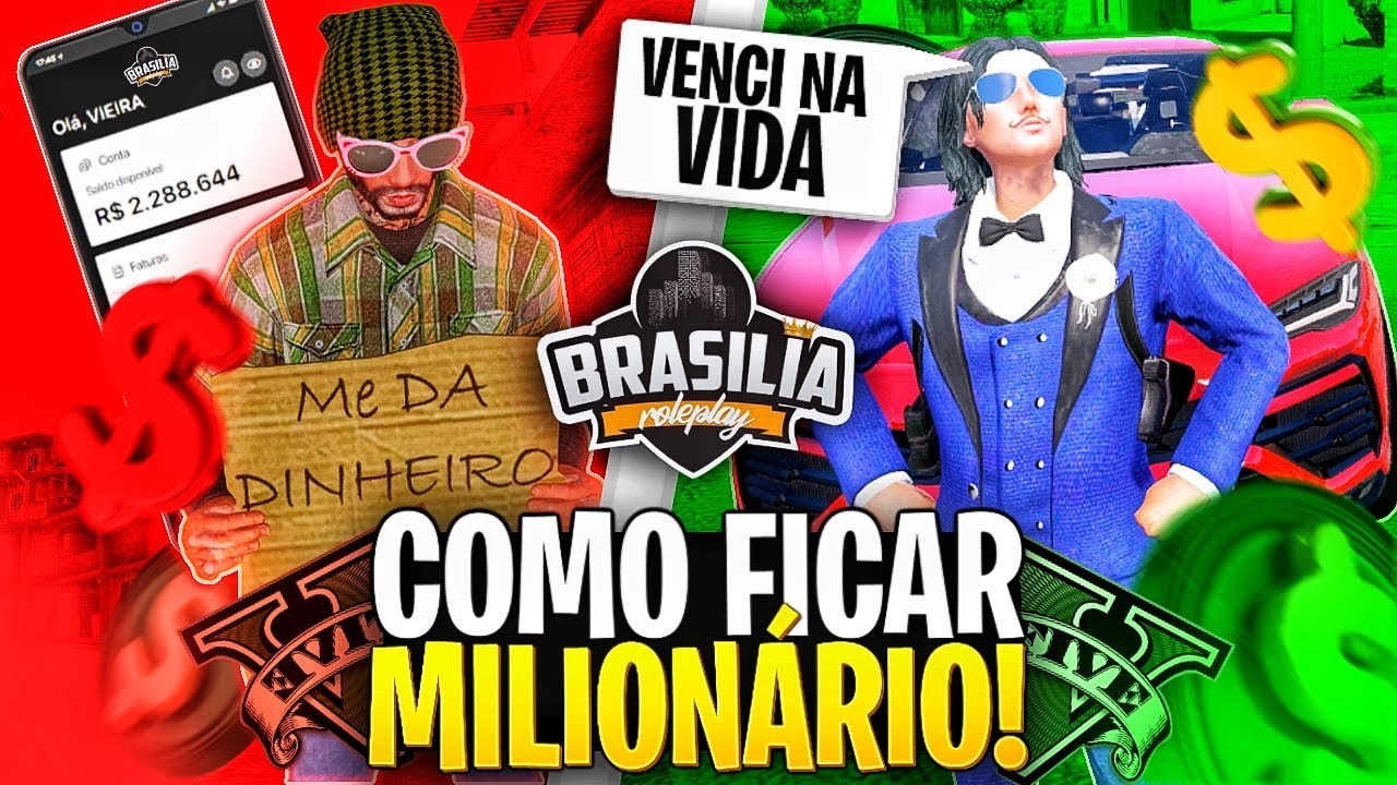 COMO FICAR RICO no GTA RP 🤑 | Brasilia RP