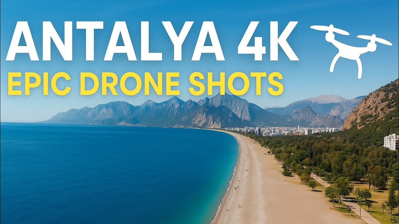 Antalya Beaches in 4K | Stunning Drone Views of Turkey&rsquo;s Mediterranean Paradise