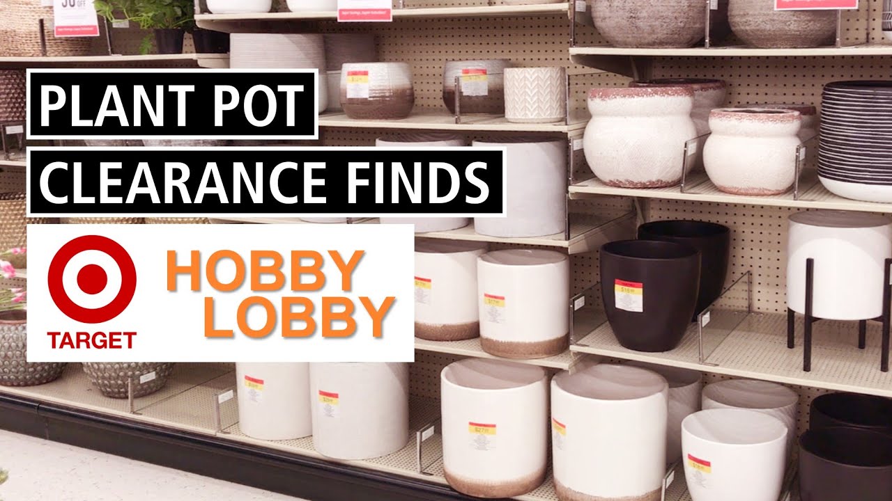 Target & Hobby Lobby Clearance Finds! Discounted Plant Pot and Plant Stand Shopping